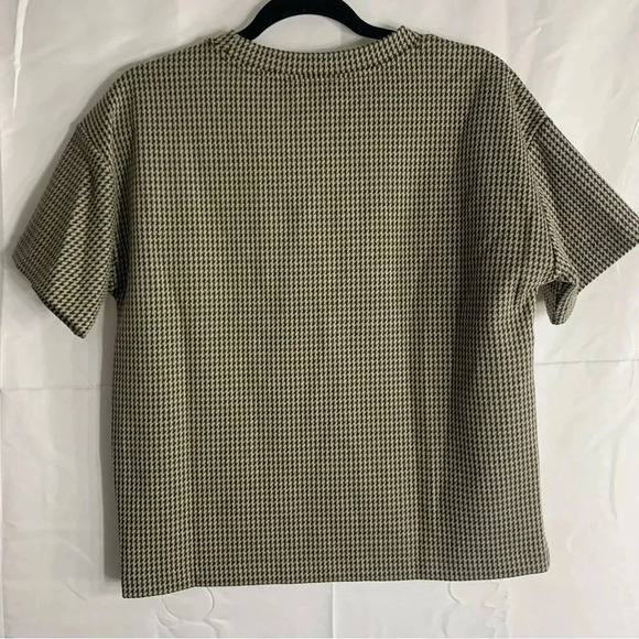 NWT Lauren Ralph Lauren Houndstooth Jacquard Crewneck Short Sleeve Top, size PM - Picture 11 of 12